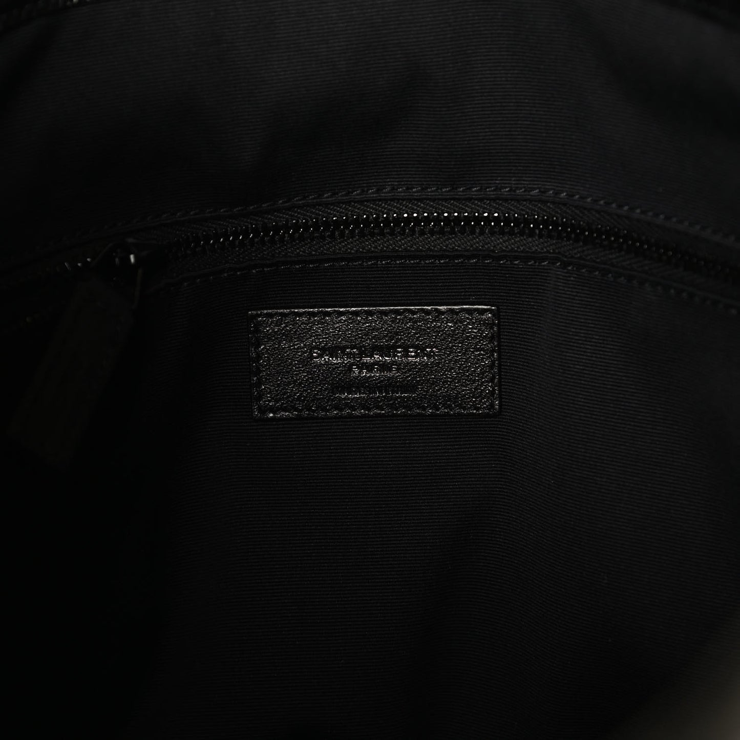Calfskin Crocodile Embossed Monogram Large Niki Shopping Bag Black