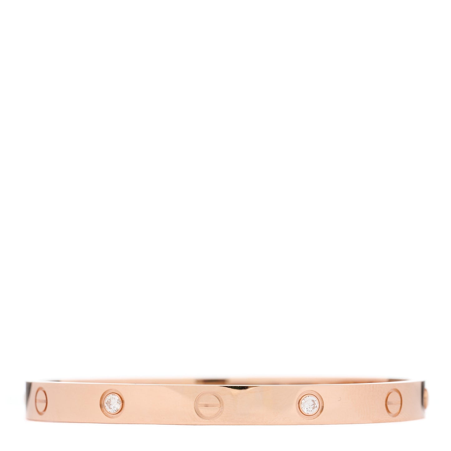 18K Pink Gold 4 Diamond LOVE Bracelet 18