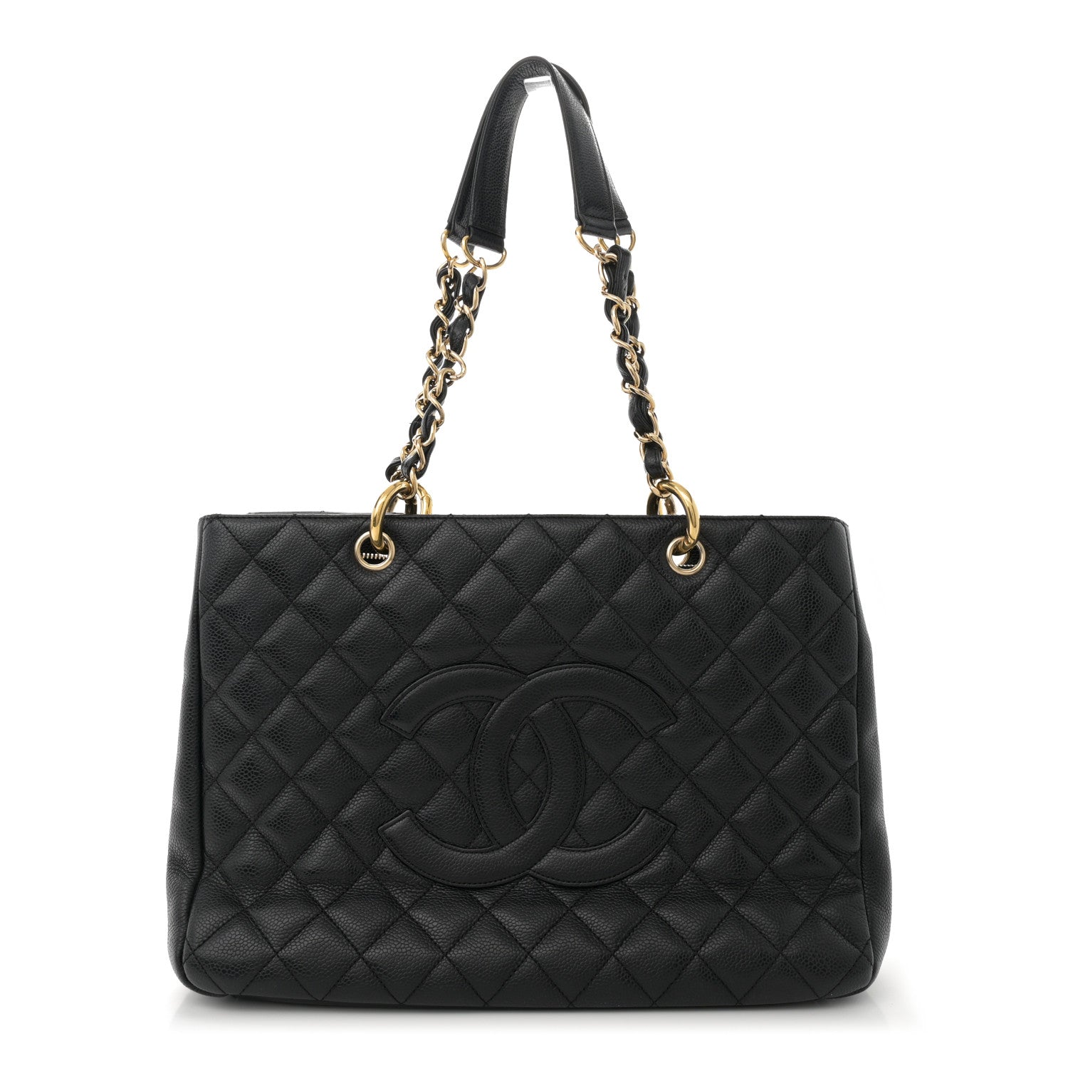 Chanel Caviar Quilted Grand Shopping Tote GST Black 1 of 17