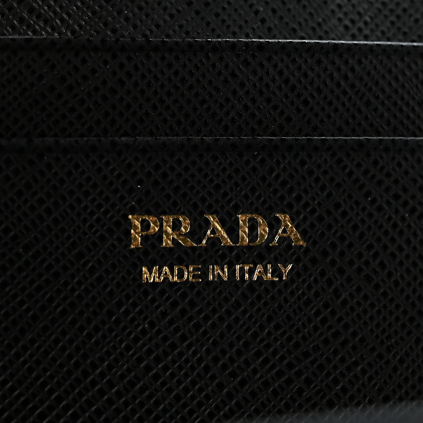 Saffiano Metal Coin Case Card Holder Black