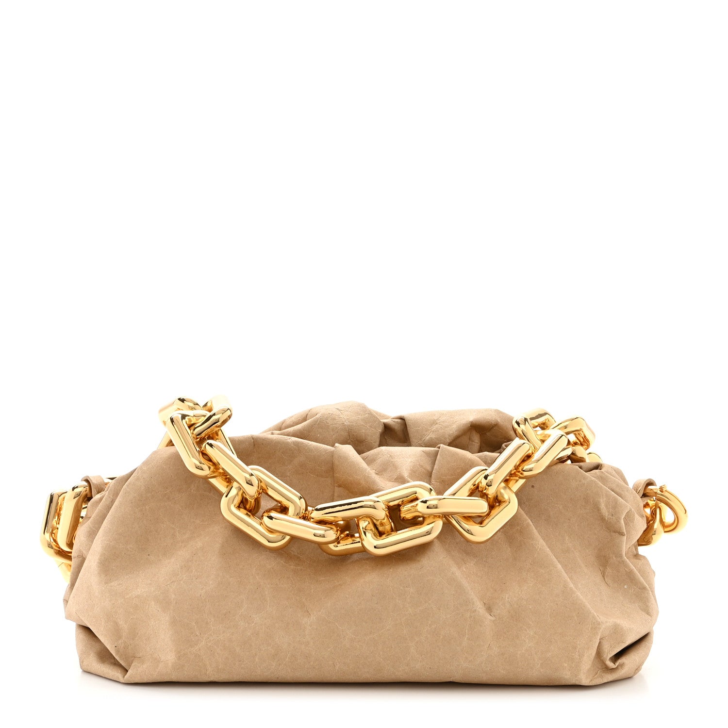Bottega Veneta BOTTEGA VENETA Paper The Pouch Chain Kraft 1 of 10