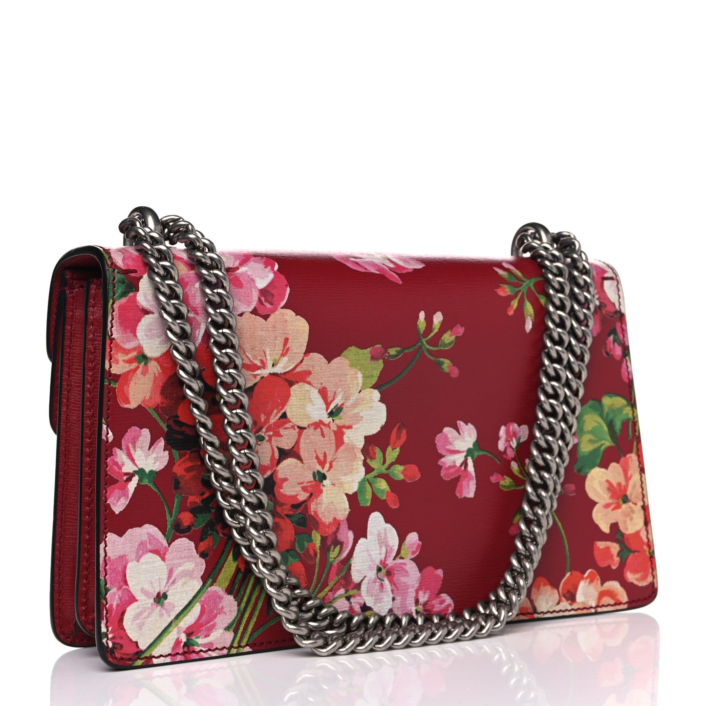 Calfskin Blooms Print Small Dionysus Shoulder Bag Romantic Cherry Multicolor