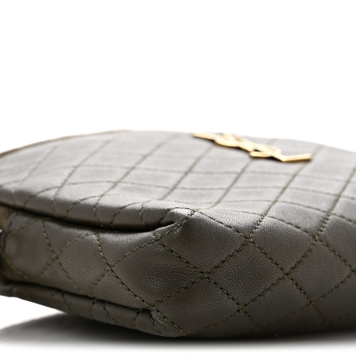 Saint Laurent Lambskin Quilted Gaby Zipped Pouch 8 of 14