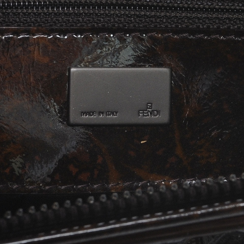 Fendi Tortoise Patent To You Convertible Clutch 6 of 9