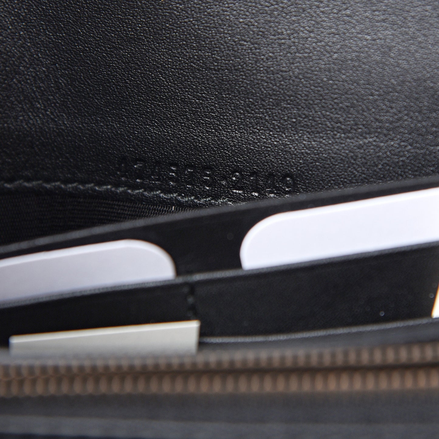 Velvet Matelasse GG Marmont Chain Wallet Black