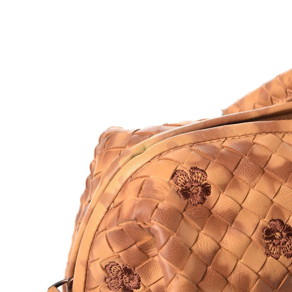 Bottega Veneta Nappa Intrecciato Embroidered Satchel Brown 8 of 9