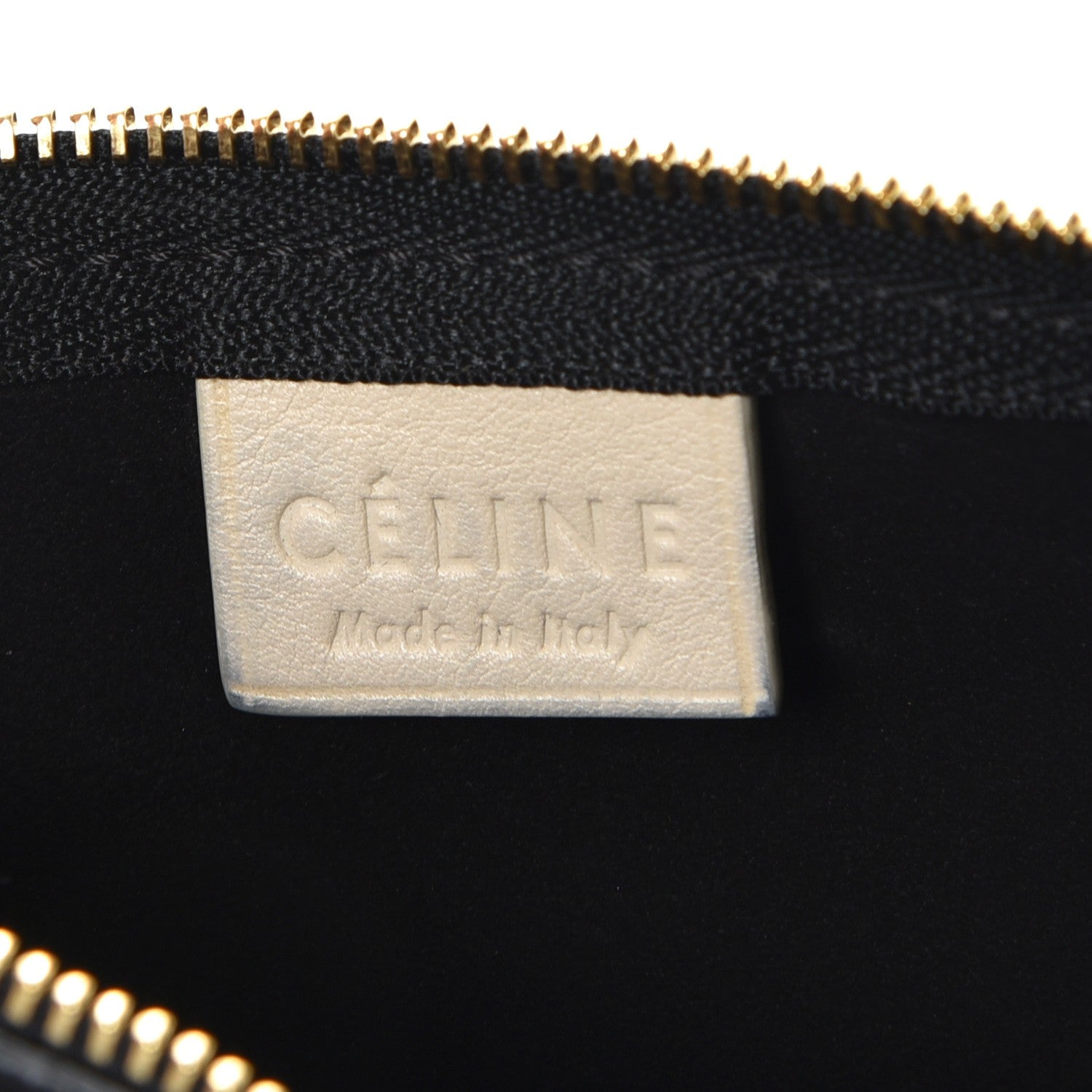 Celine Calfskin Triangle Open Sac Cream 8 of 14