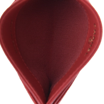 Chanel Caviar Quilted Card Holder Red 5 of 9