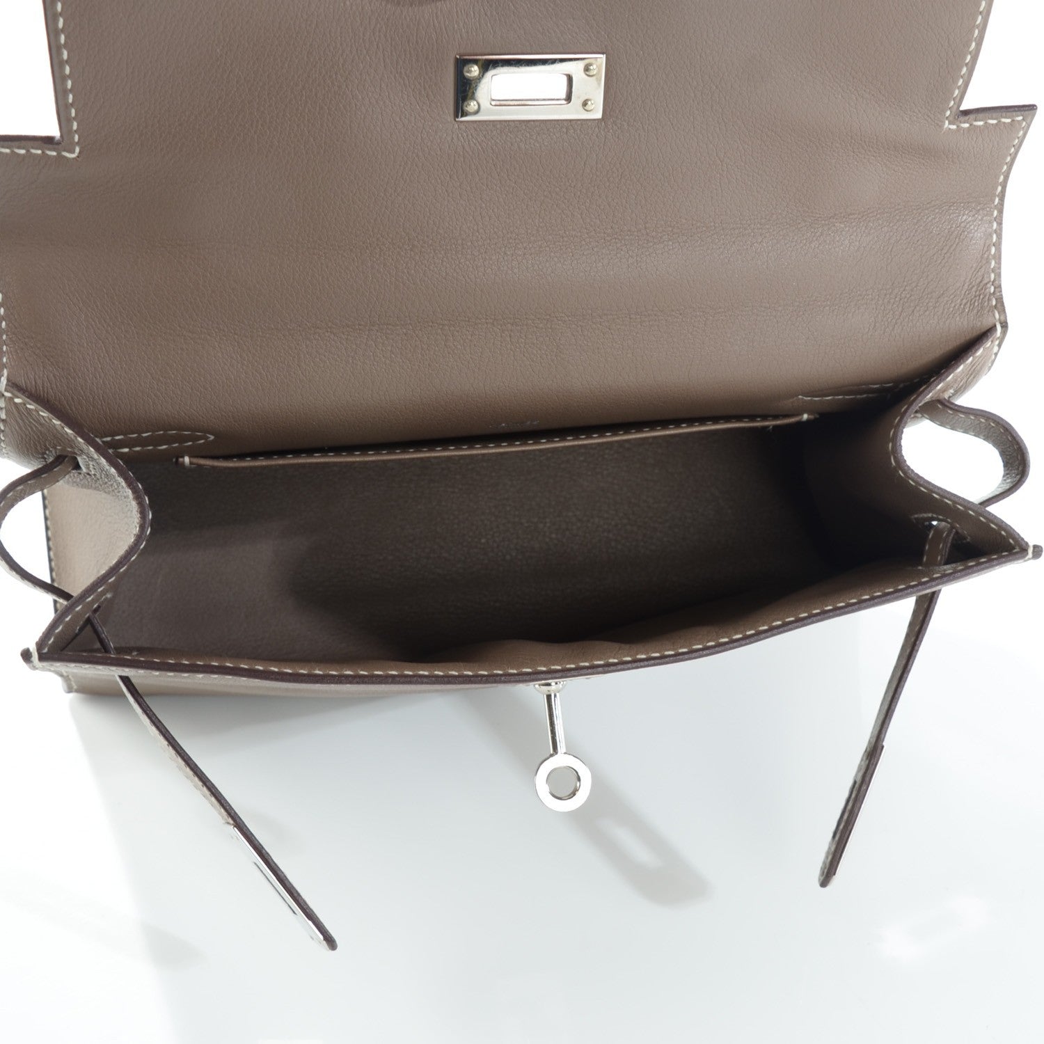 Hermes Swift Kelly Pochette Clutch Etoupe 6 of 18