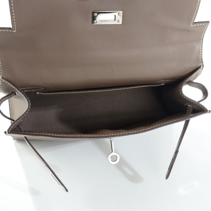 Hermes Swift Kelly Pochette Clutch Etoupe 6 of 18