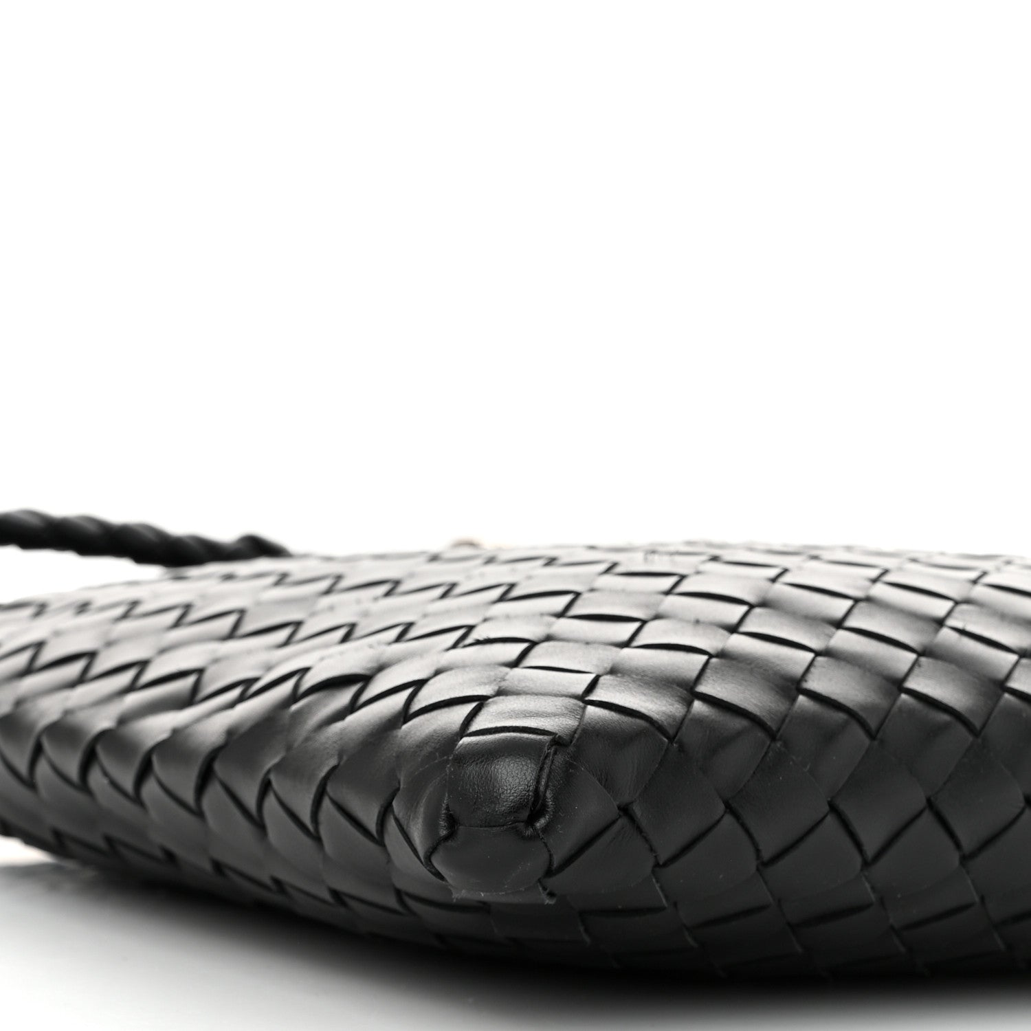 Bottega Veneta Nappa Intrecciato Andiamo Flat Messenger Black 9 of 10