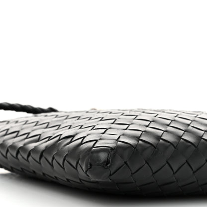 Bottega Veneta Nappa Intrecciato Andiamo Flat Messenger Black 9 of 10