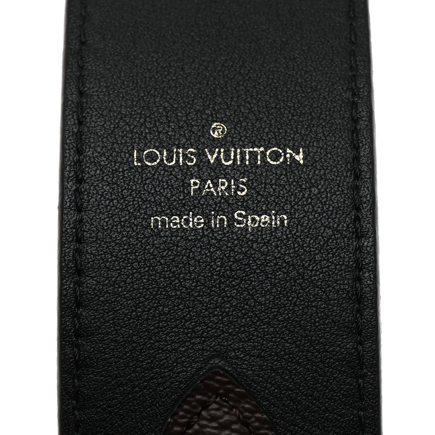 Louis Vuitton Monogram Bandouliere Shoulder Strap Black 3 of 4
