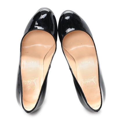 Christian Louboutin Patent Ron Ron Zeppa 80 Wedges 36.5 Black 2 of 8
