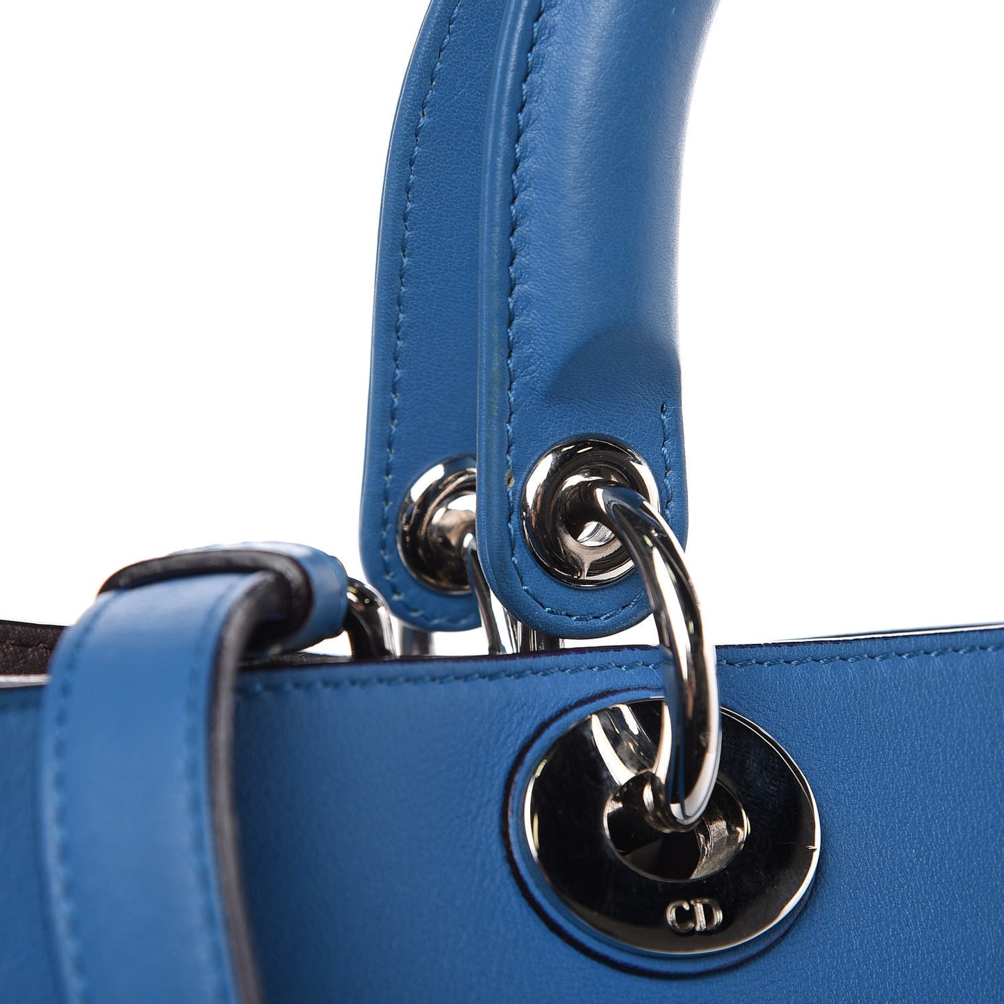 Smooth Calfskin Medium Diorissimo Tote Blue