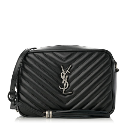 Saint Laurent Calfskin Matelasse Monogram Lou Camera Bag Black 1 of 11