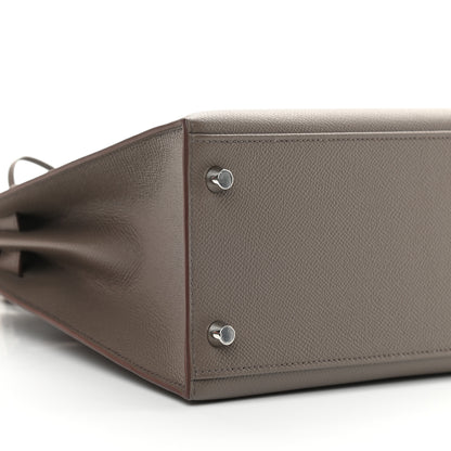 Hermes Epsom Kelly Sellier 28 Etain 9 of 11