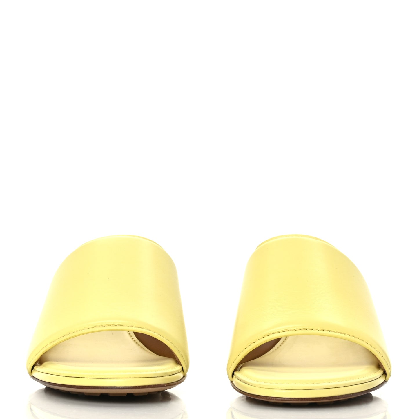 Vienna Calfskin The Band Mule Sandals 37.5 Lemonade