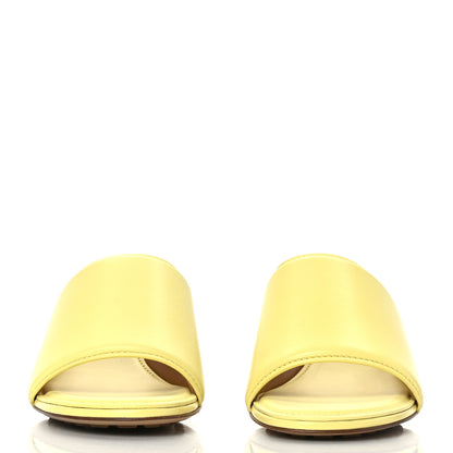 Bottega Veneta Vienna Calfskin The Band Mule Sandals 37.5 Lemonade 2 of 7