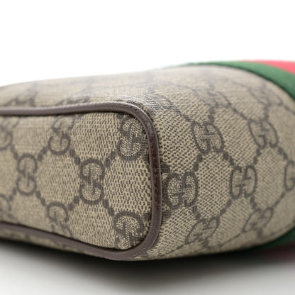 Gucci GG Supreme Monogram Web Small Ophidia Messenger Bag Brown 10 of 13