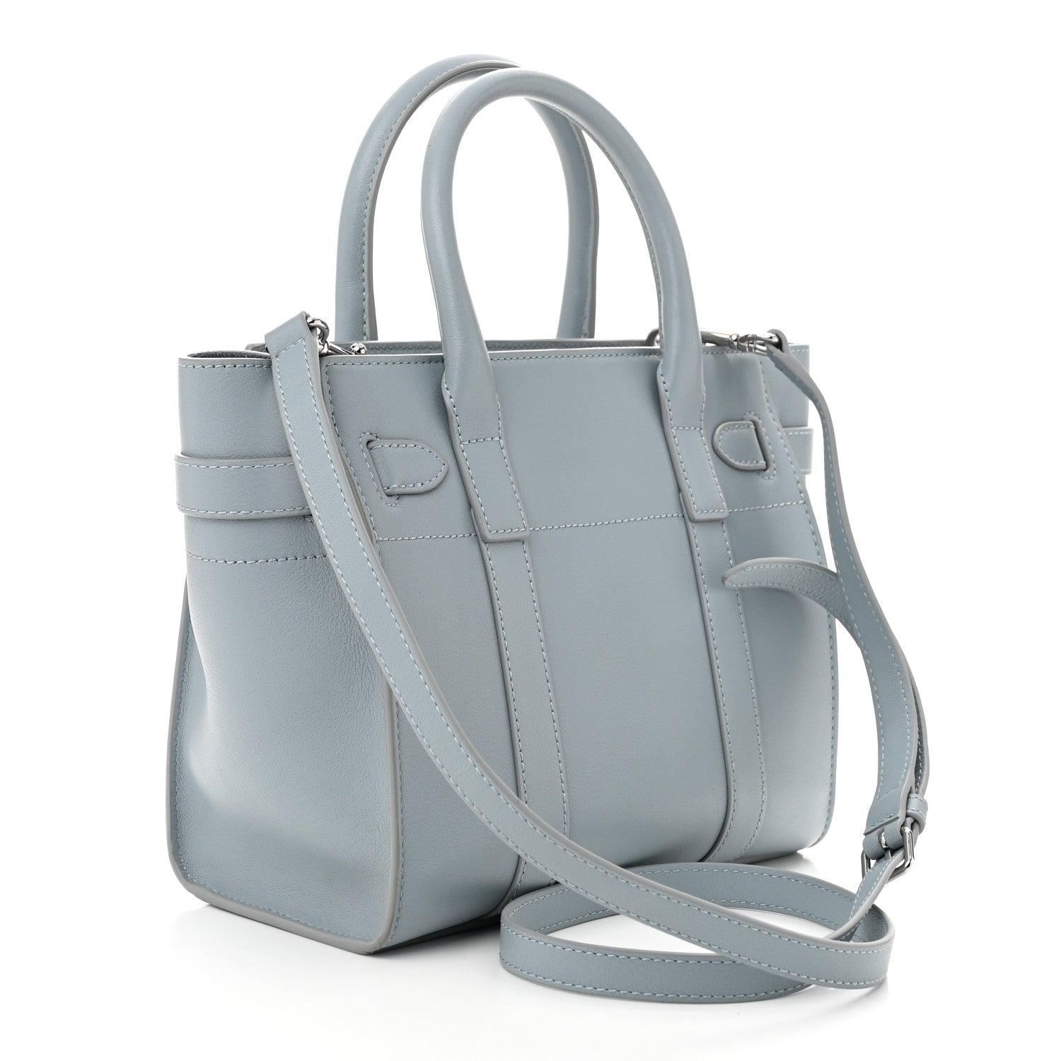 Mulberry Silky Calfskin Mini Zipped Bayswater  Cloud 3 of 9
