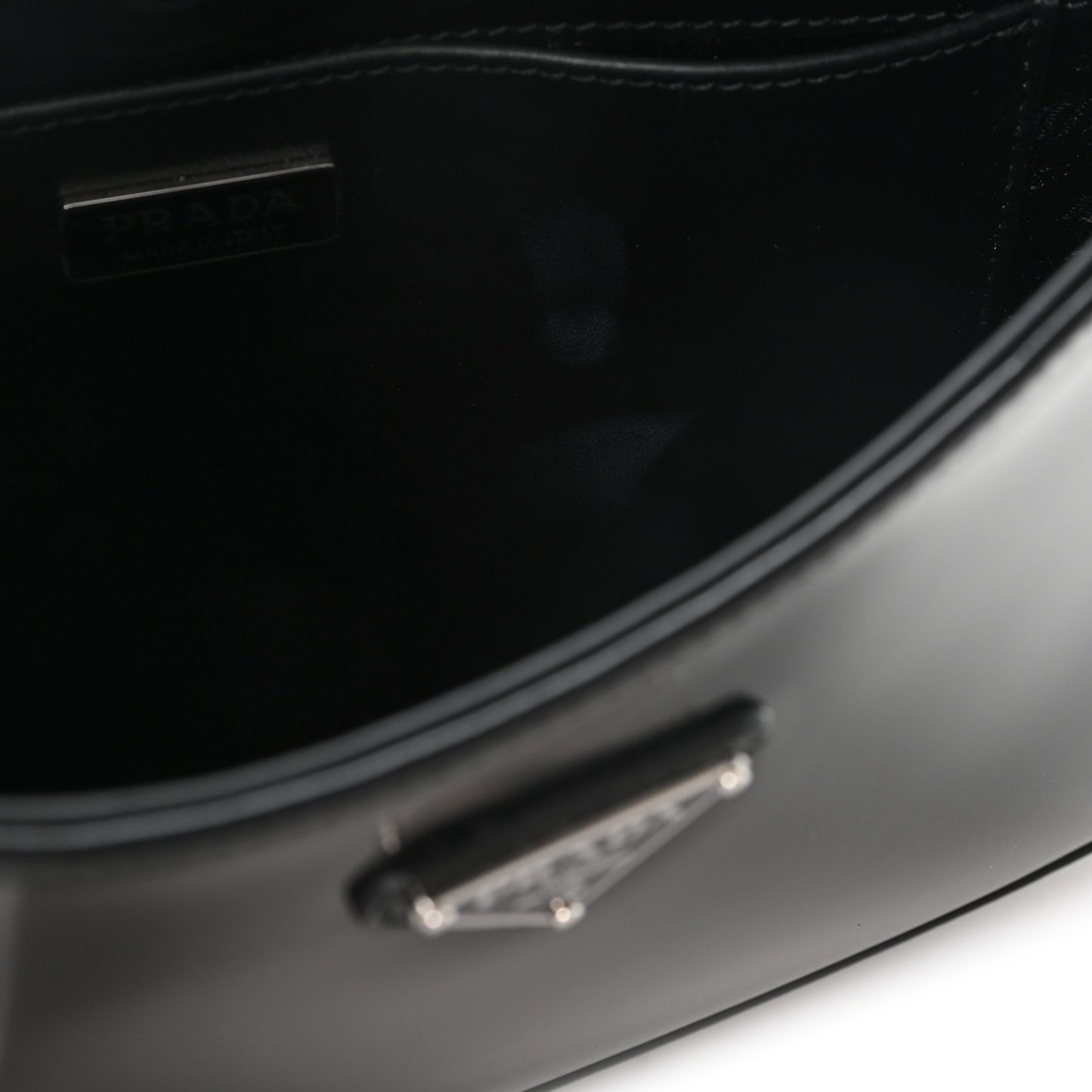 Spazzolato Cleo Shoulder Bag Black