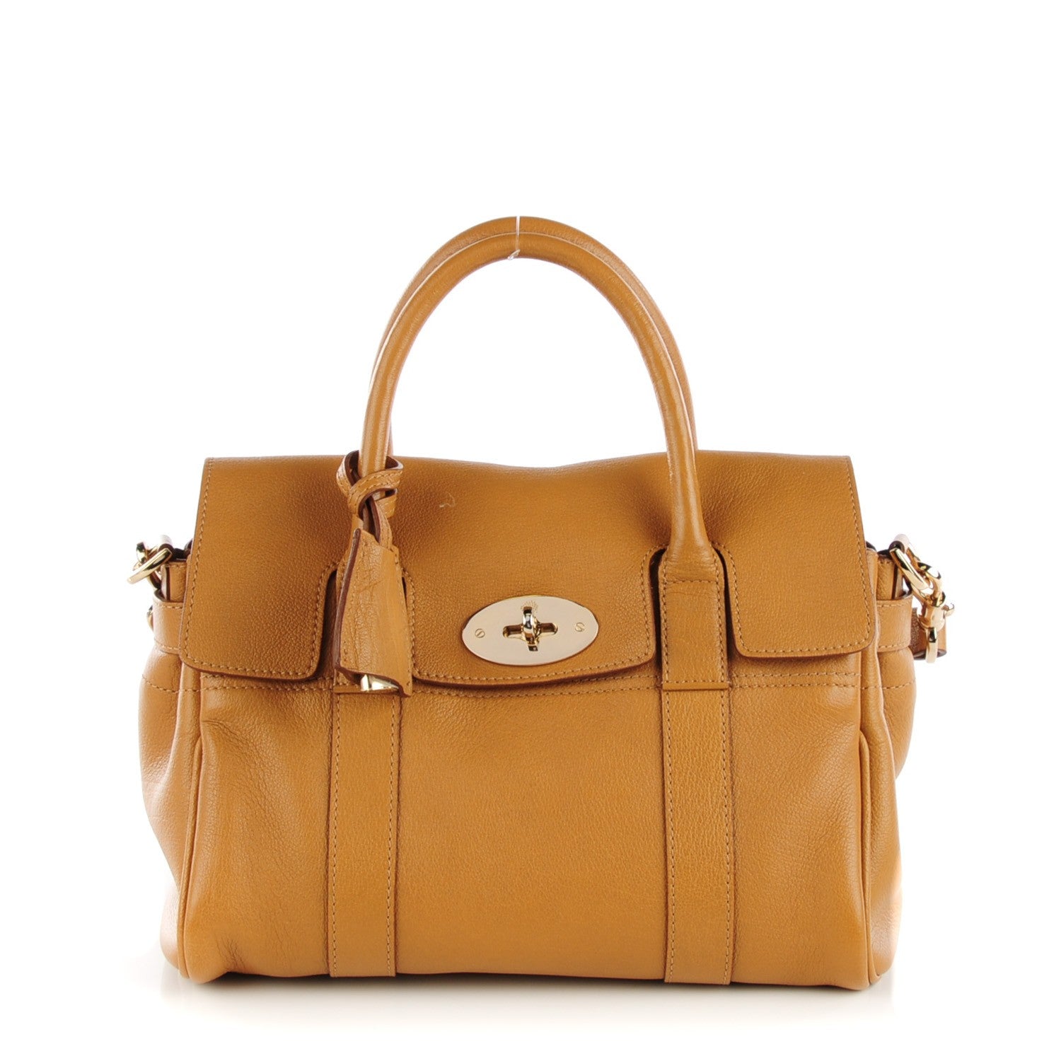 Mulberry Glossy Buffalo Small Bayswater Fudge 1 of 7