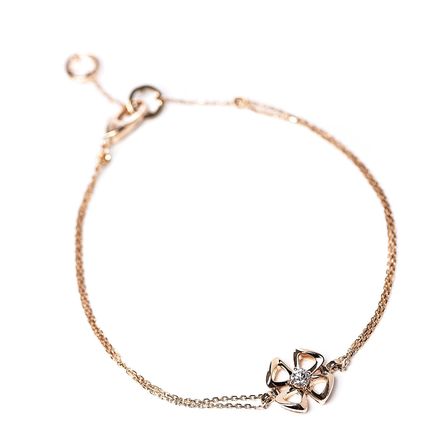 Bulgari 18K Rose Gold Diamond Fiorever Bracelet 1 of 4