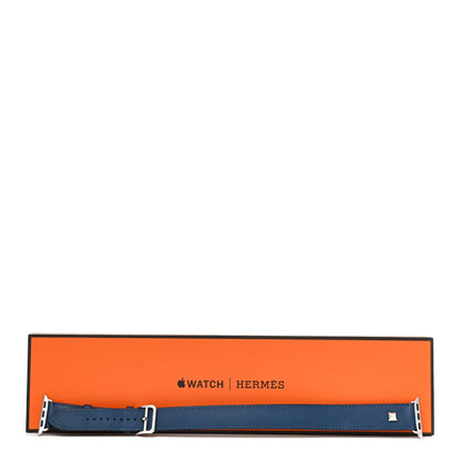 Hermes Swift Medor 40mm Apple Watch Double Tour Band Deep Blue 10 of 10