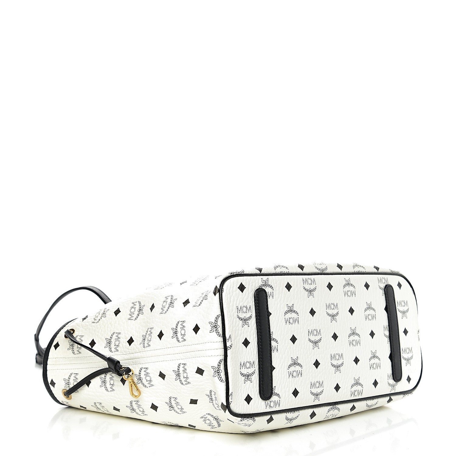 MCM Visetos Medium Project Reversible Shopper Tote White 5 of 19