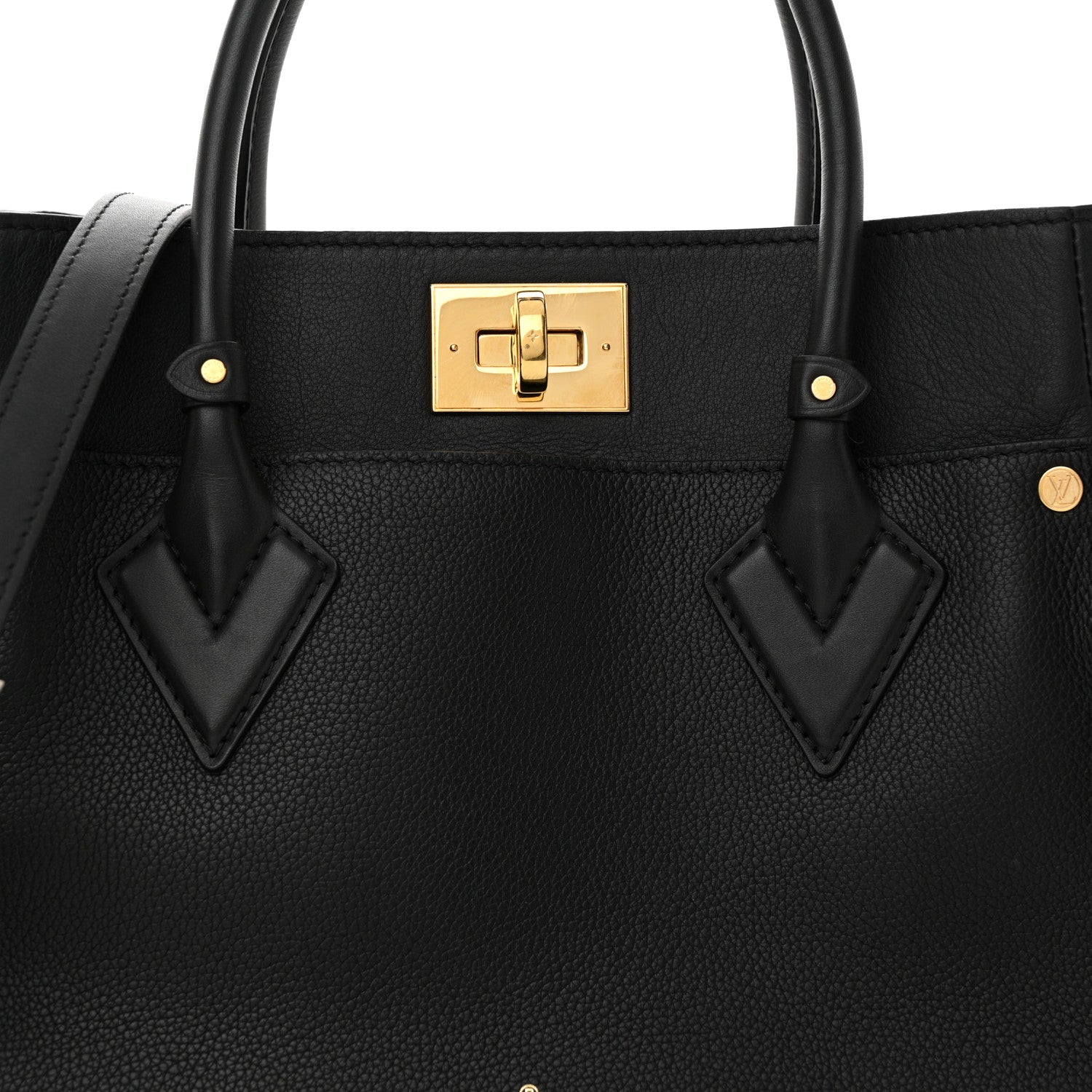 Louis Vuitton Calfskin Monogram Tufting On My Side Black 7 of 11