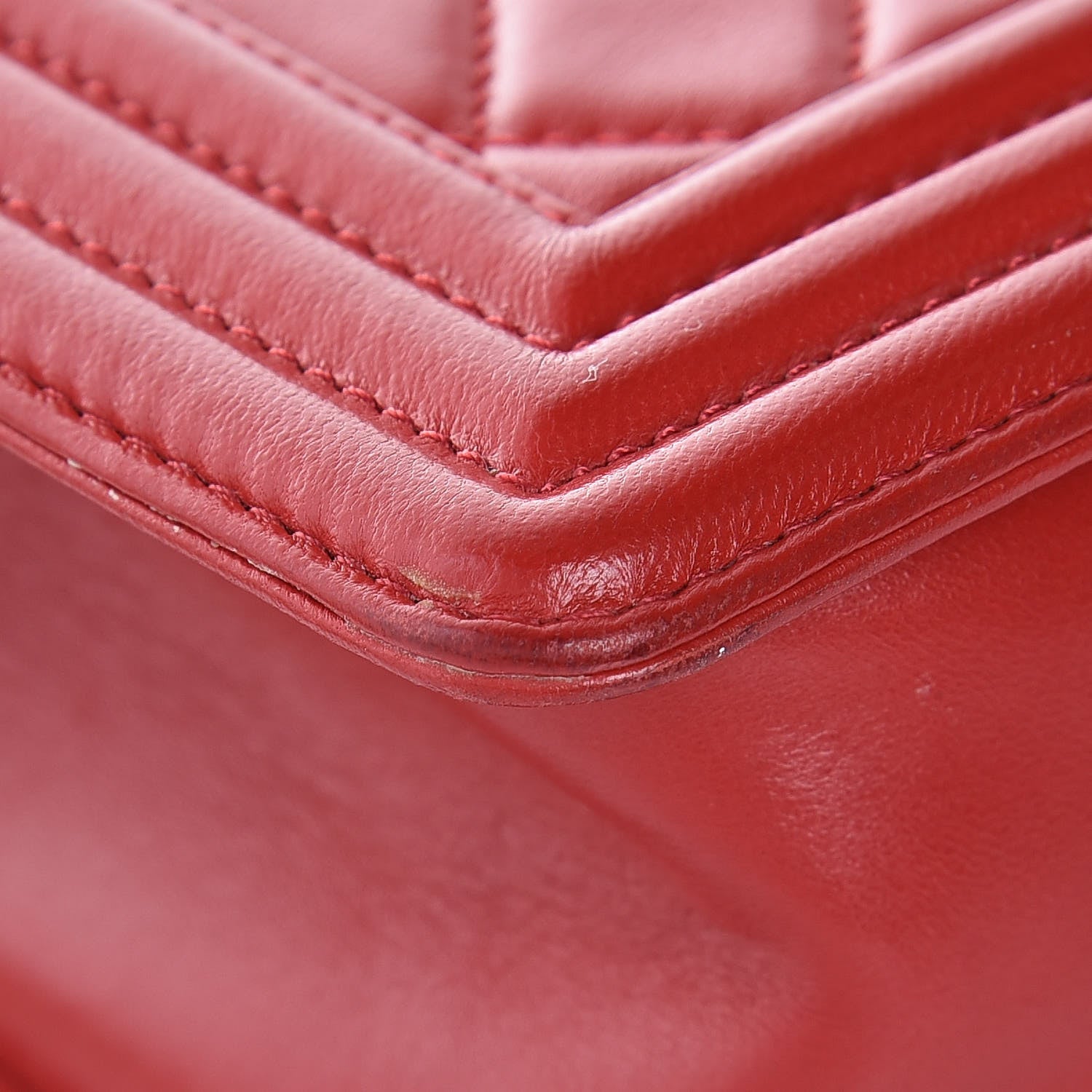 Chanel Lambskin Quilted Medium Boy Flap Red 10 of 12