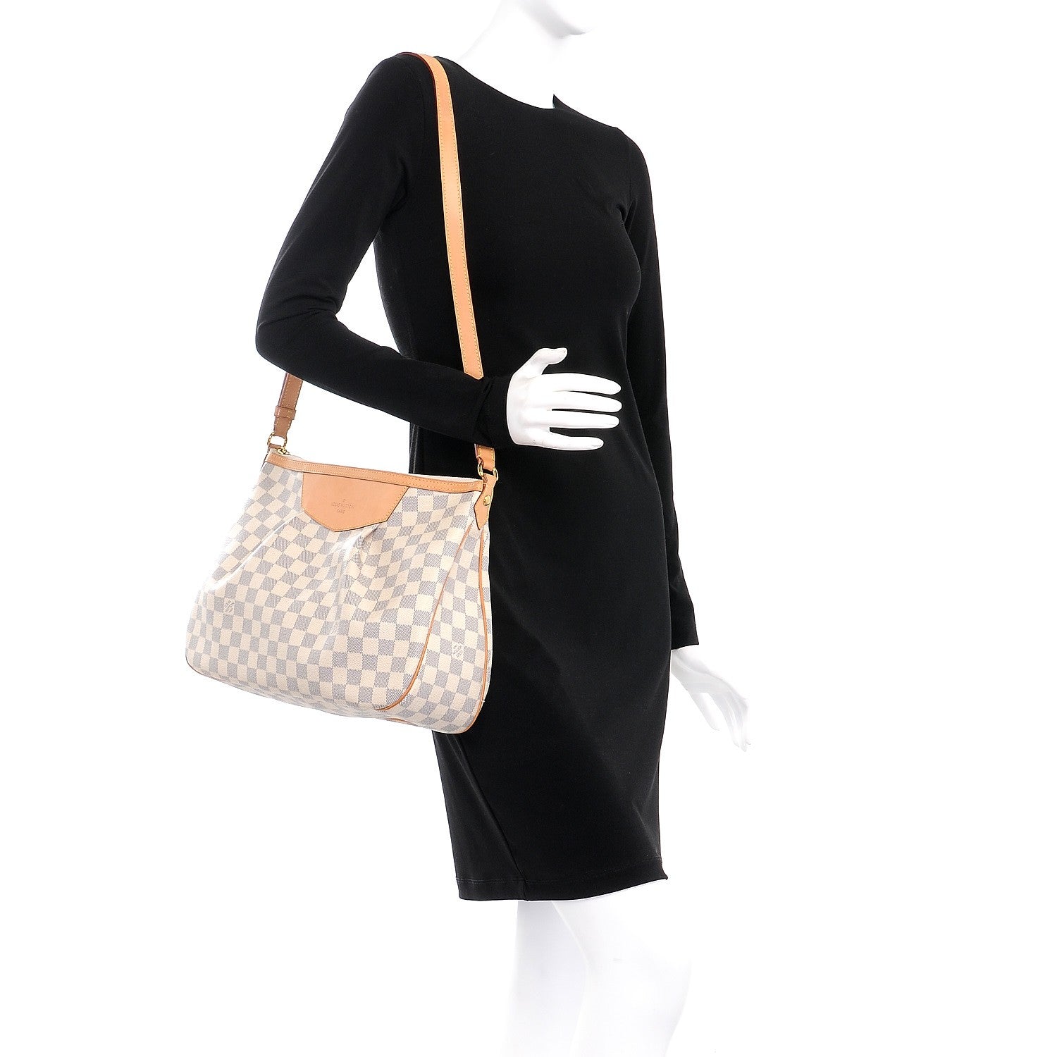 Louis Vuitton Damier Azur Siracusa MM 2 of 13