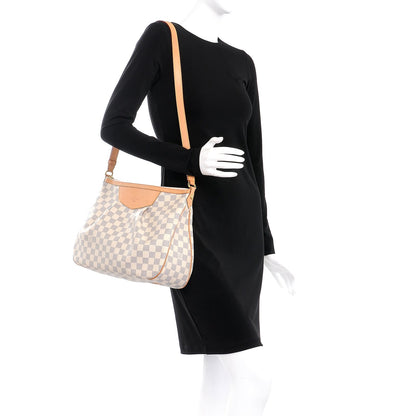 Louis Vuitton Damier Azur Siracusa MM 2 of 13
