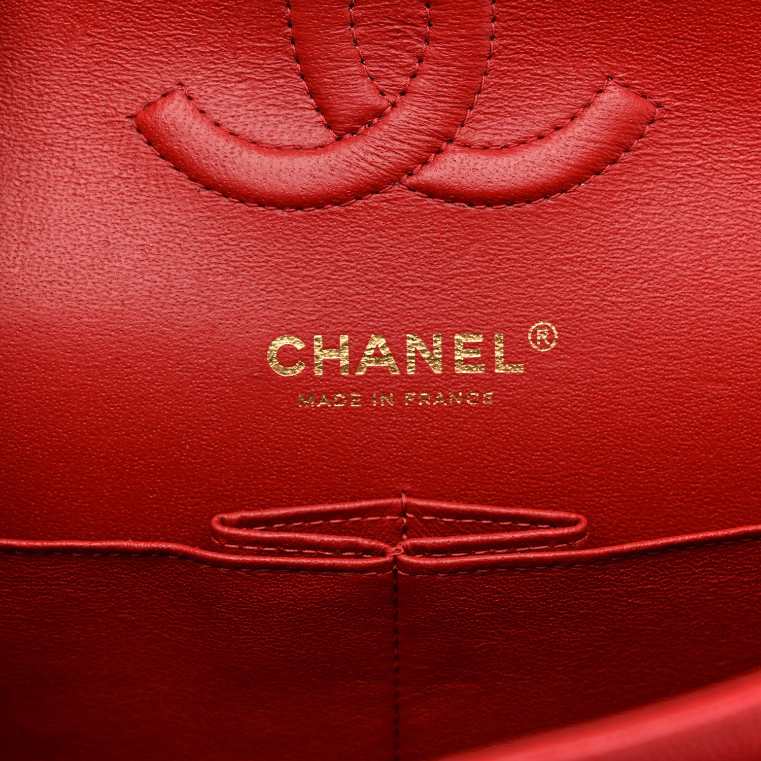 Chanel Caviar Quilted Medium Double Flap Red 6 of 15