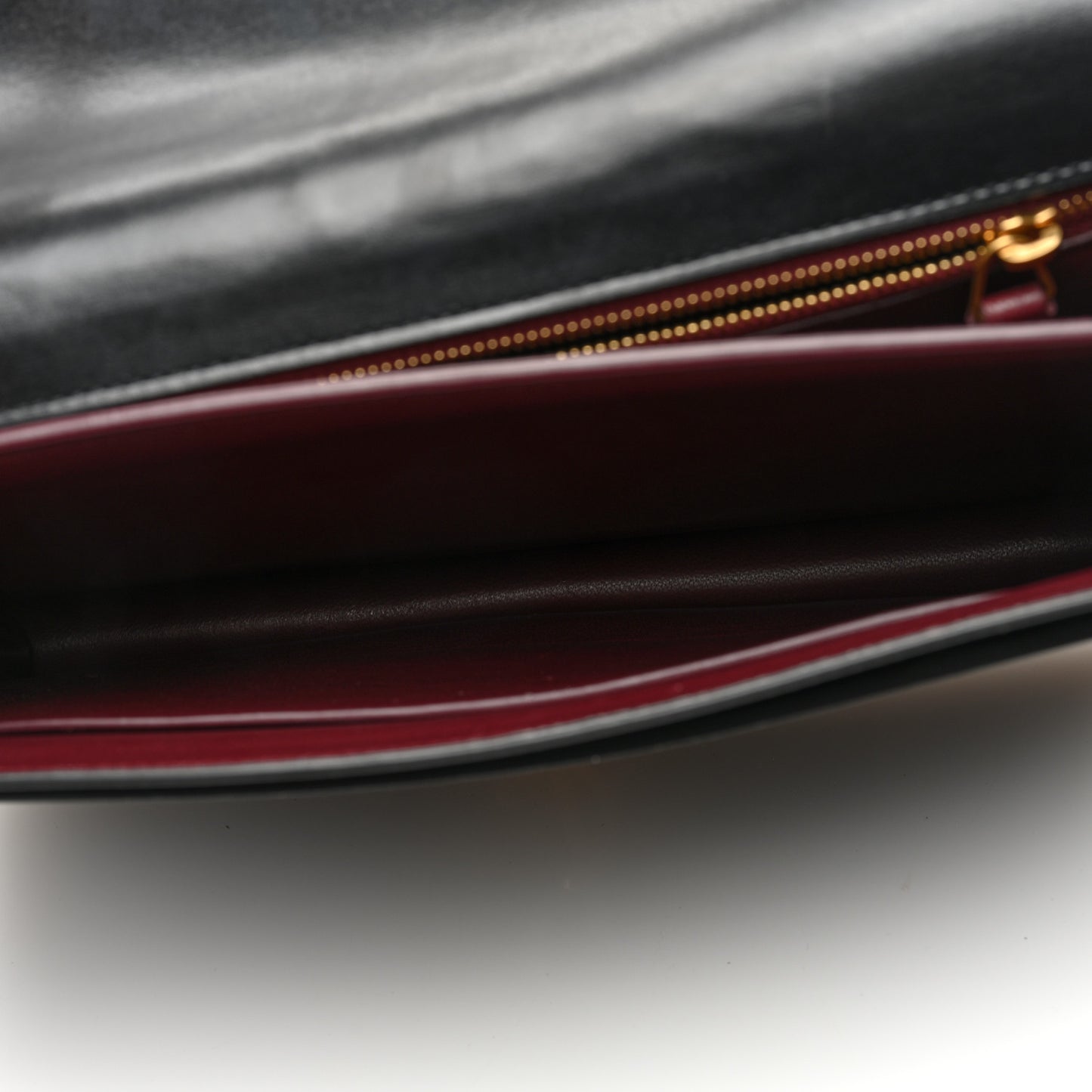 Smooth Calfskin Monogram Cassandra Clasp Bag Black