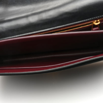 Saint Laurent Smooth Calfskin Monogram Cassandra Clasp Bag Black 5 of 9