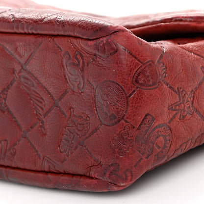 Chanel Calfskin Embossed Large Lucky Symbols Flap Rouge 10 of 13