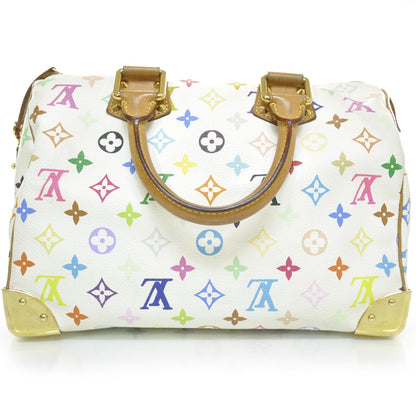 Louis Vuitton Monogram Multicolor Speedy 30 White 4 of 11