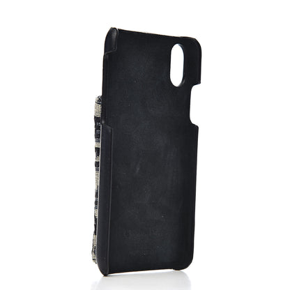 Christian Dior Oblique Calfskin Saddle iPhone X Case Blue 3 of 5