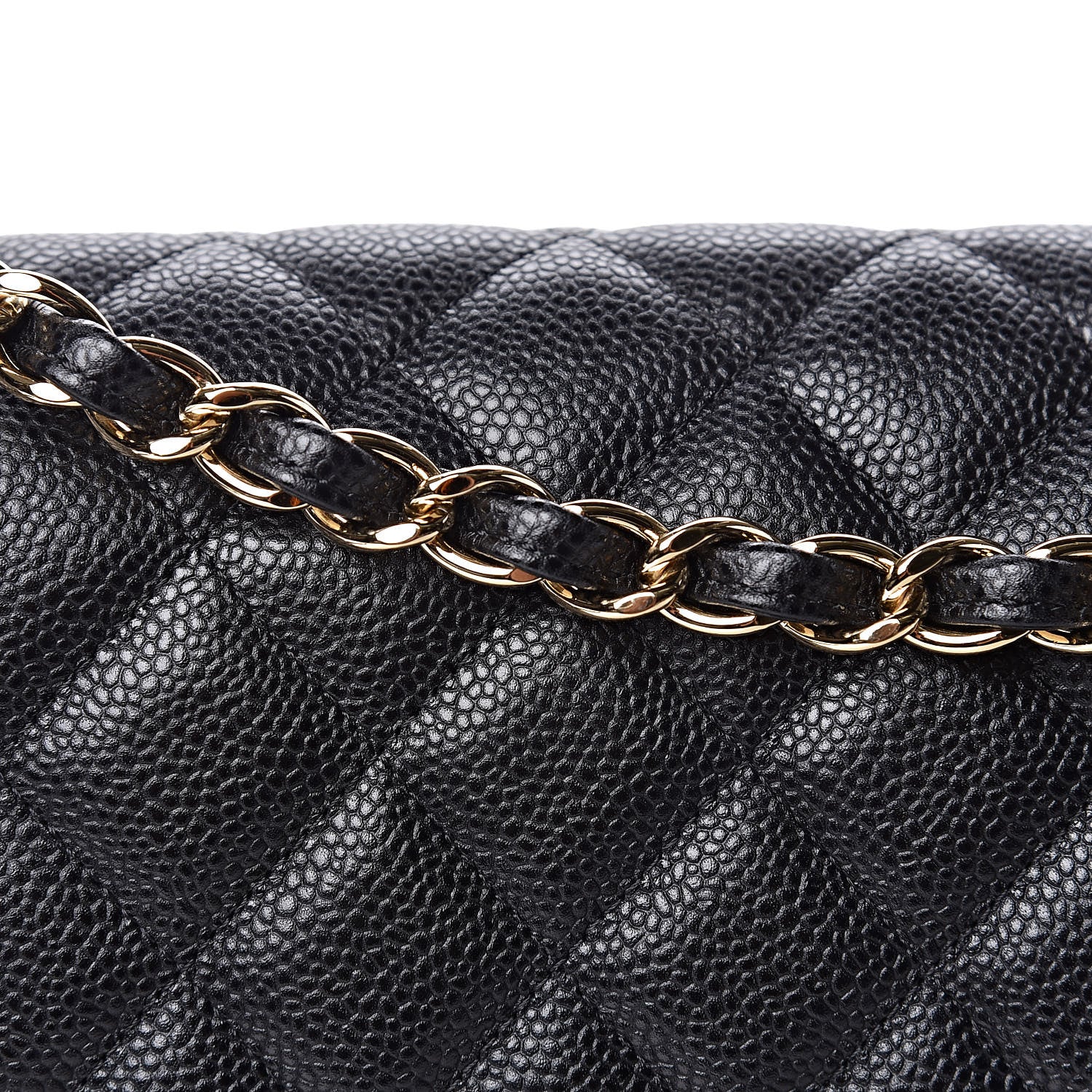 Chanel Caviar Quilted Jumbo Double Flap Black 13 of 24