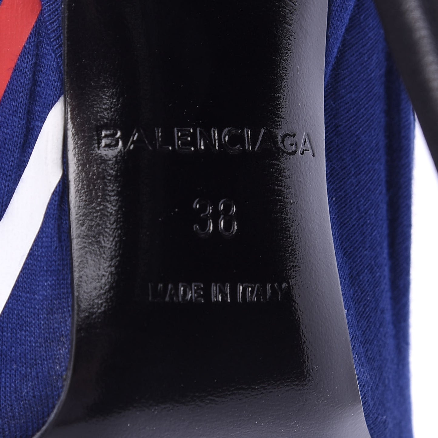 Jersey Crepe Political Campaign Logo Knife 115 Pointed Pumps 38 Pacifique White Rouge