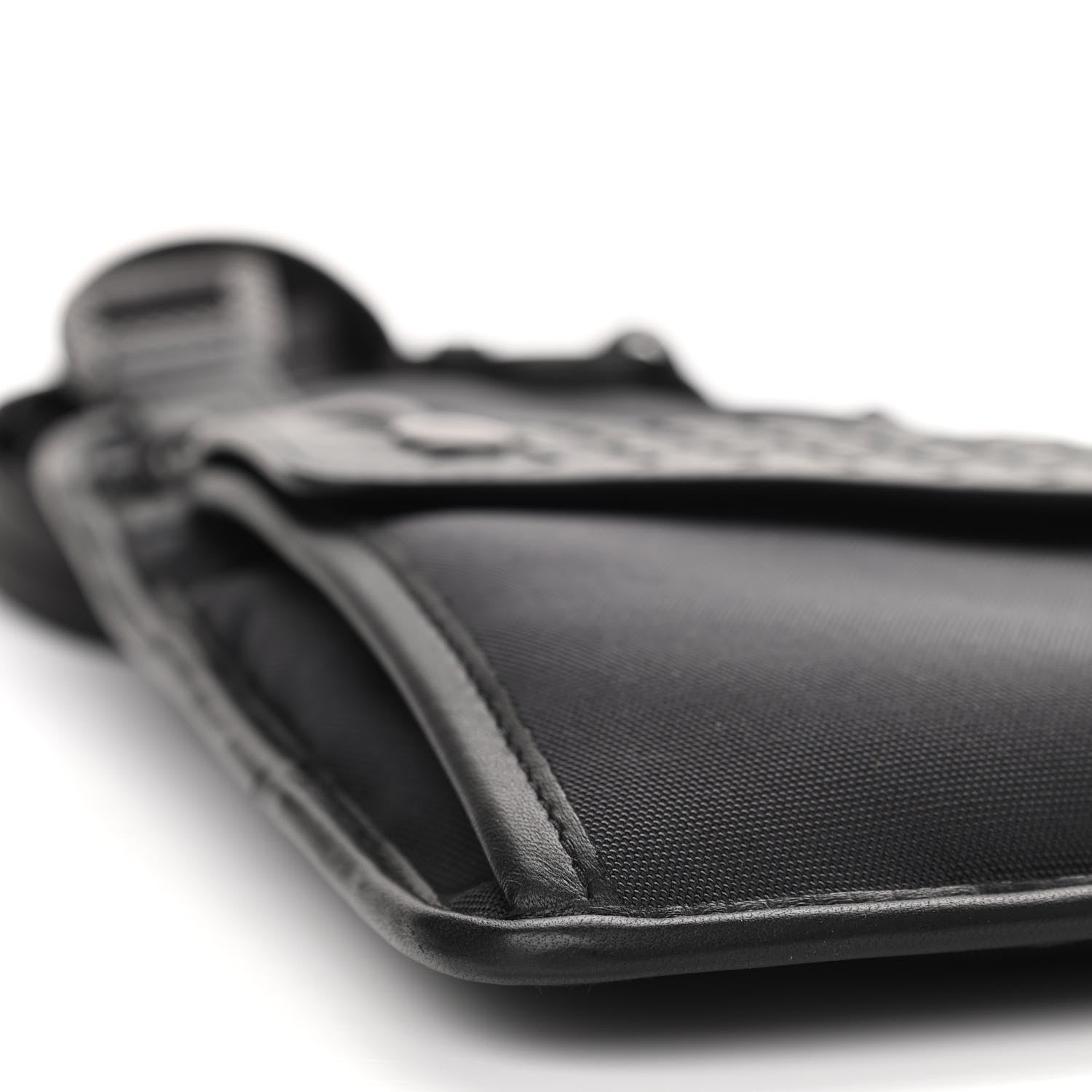 Bottega Veneta Nappa Intrecciato Nylon High Tech Crossbody Pouch Black 8 of 9