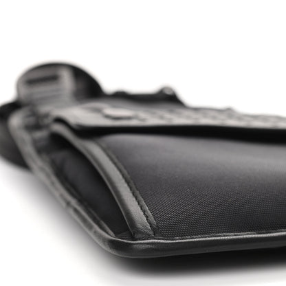 Bottega Veneta Nappa Intrecciato Nylon High Tech Crossbody Pouch Black 8 of 9