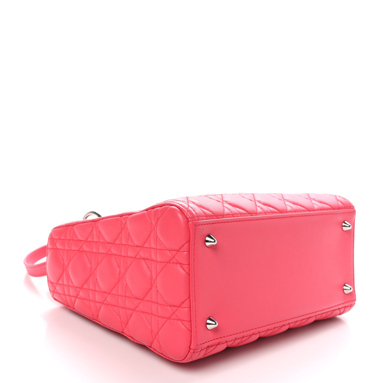 Christian Dior Lambskin Cannage Medium Lady Dior Fuchsia 4 of 11