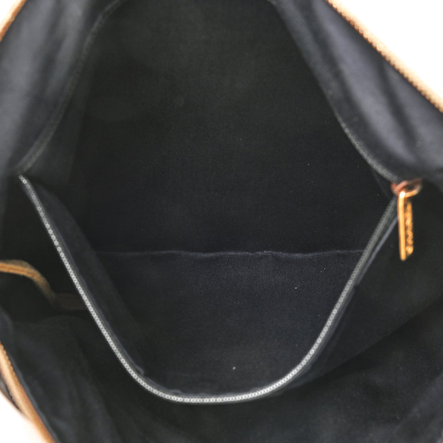 Suede Lambskin Small Girl Bag Beige Black