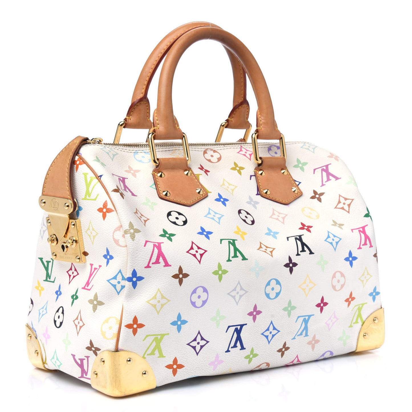 Monogram Multicolor Speedy 30 White