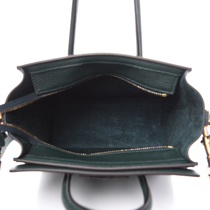 Celine Drummed Calfskin Nano Luggage Amazone 5 of 10