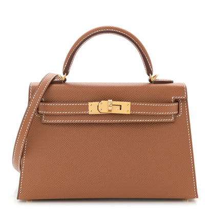 Hermes Epsom Mini Kelly Sellier 20 Gold 1 of 11
