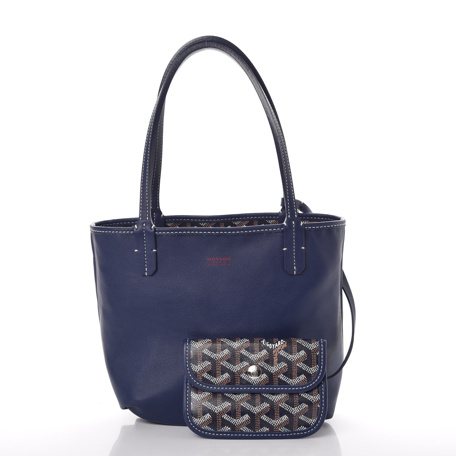 Goyard Goyardine Reversible Mini Anjou Navy 6 of 17